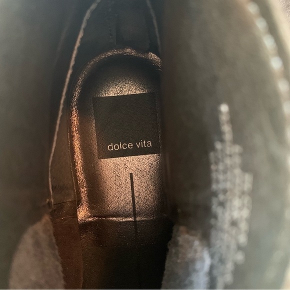 Dolce Vita Tucker Dark Grey Suede Ankle Boots Women's sz 9 EUC - Picture 10 of 11